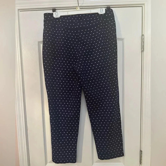 NWOT- Women’s Coldwater Creek Anywear Heart Print Ponte Ankle Pants. Size 14. - Picture 8 of 8